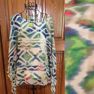 Multi colored top Size Small by Bobeau
